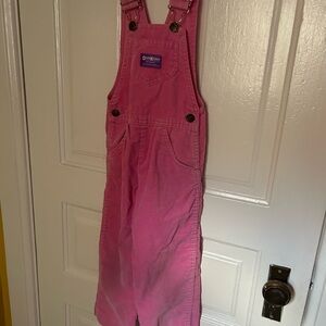 VINTAGE OshKosh B'gosh Vibrant Pink Overalls for Kids